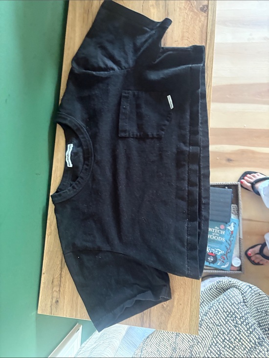 Alexander Wang Tops - Alexander wang crop Black Pocket Tee -